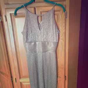 Gold knee length dress